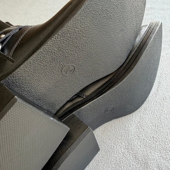 Women's Rebel Tall Moto Buckle Boots - Wild Fable Black 10 - Picture 13 of 13